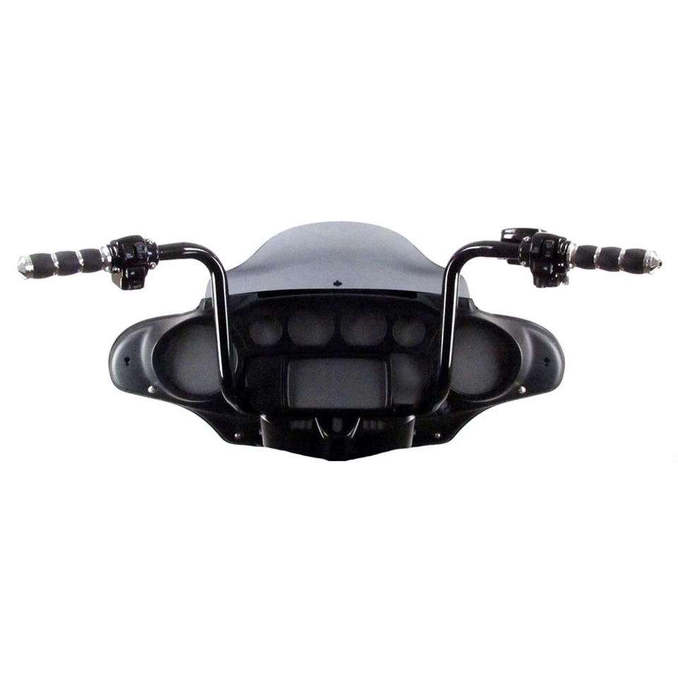 Kit de barra de suspensión Ape 2016-2023 Harley Ultra Street Glide 1 1/4" negra 18" con ABS Foto 2 de 4