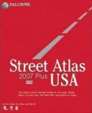 Street Atlas USA 2007 Plus PC DVD route mapping navigation GPS tool phone list