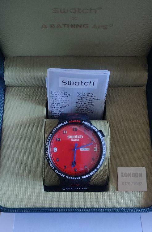 A BATHING APE BAPE x SWATCH BIG BOLD COMPLETE 6 SET NEW Limited | eBay