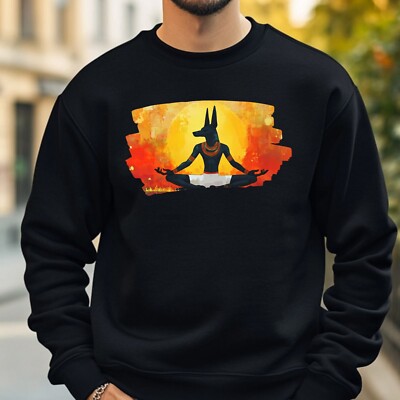 Egyptian God Yoga Sweatshirt Cozy and Perfect for Any Occasion S to 4XL