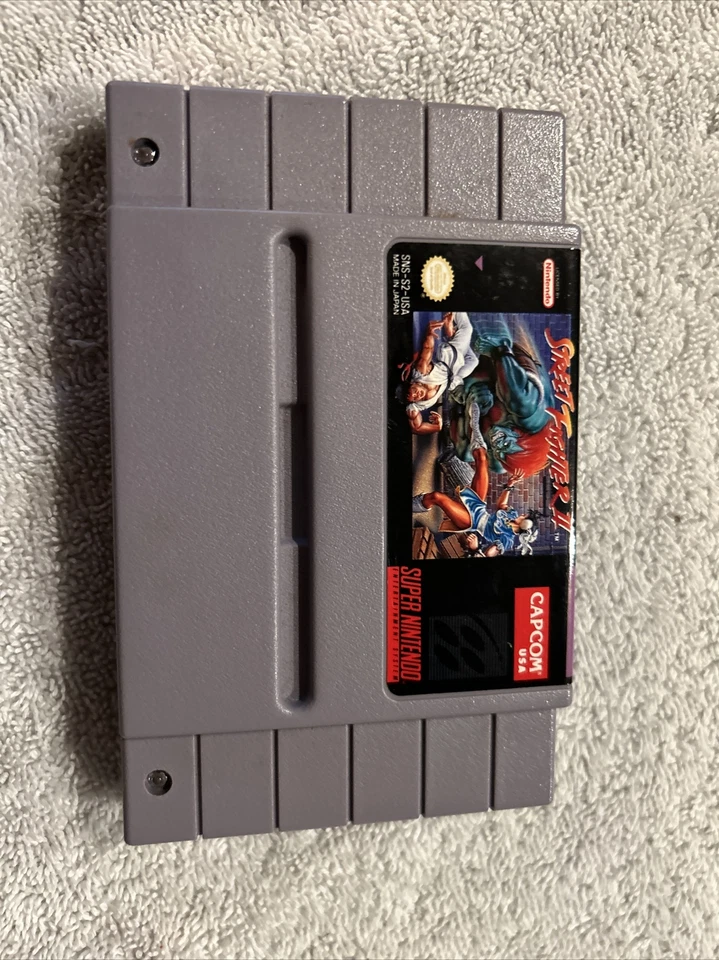 Street Fighter II 2 Turbo (Nintendo SNES, 1993) Complete CIB UNTESTED - Image 3 of 4