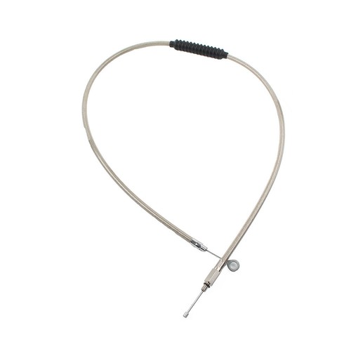 New Stainless Clutch Cable Fit Harley Dyna FXDWG Softail Fatboy FLSTF Road Glide - Picture 6 of 7