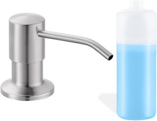 Built in Soap Dispenser for Kitchen Sink, Brushed Nickel Stainless Steel Counter