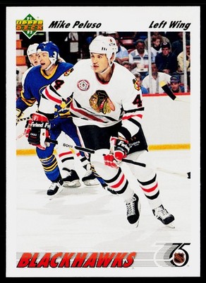 1991-92 Upper Deck #414b Mike Peluso