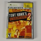 Tony Hawk's Underground 2 Platinum Hits (Microsoft Xbox, 2004) with manual