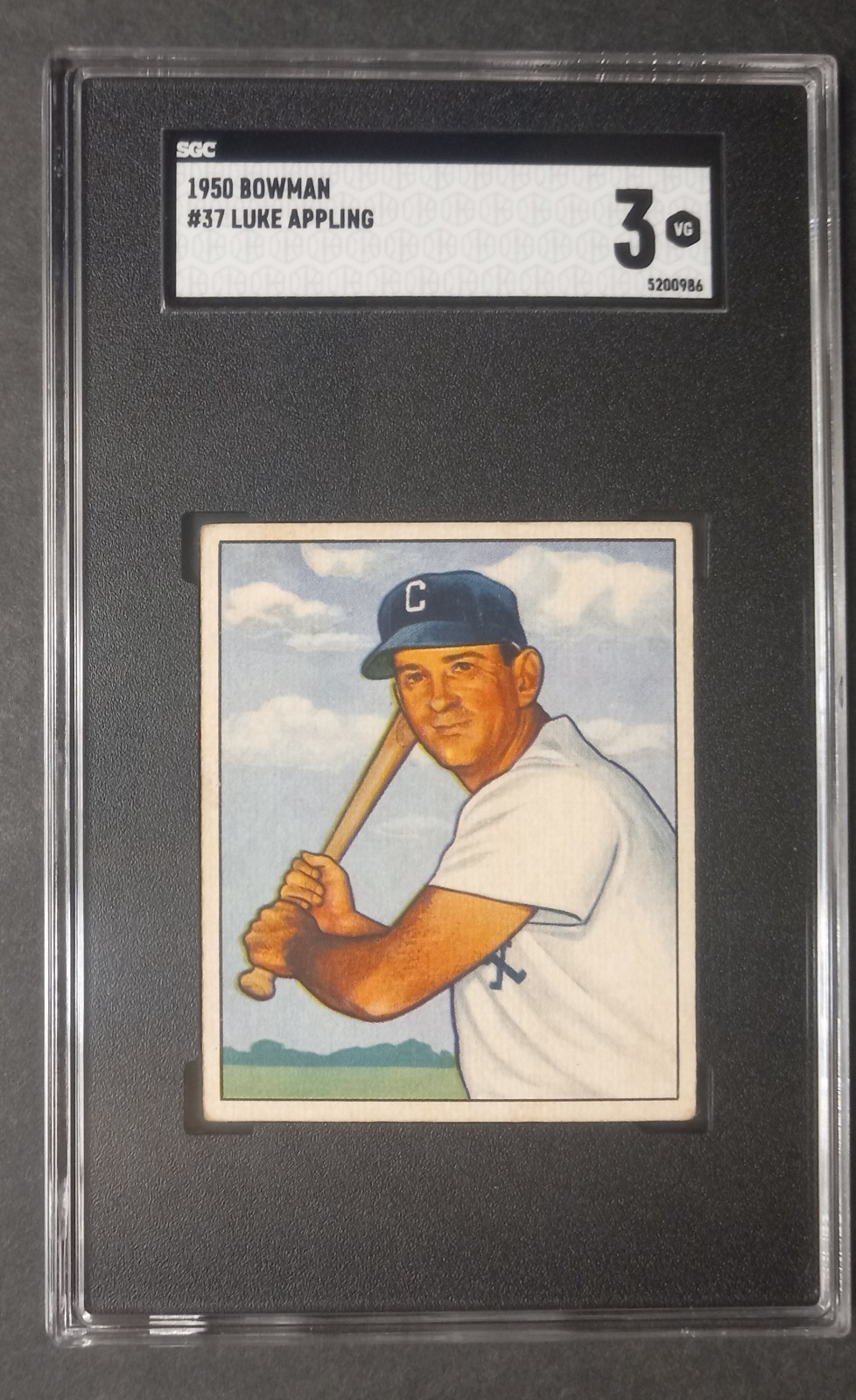 1950 Bowman - #37 Luke Appling - HOF - SGC 3 VG