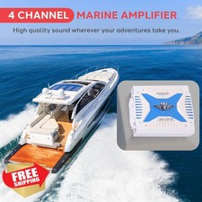 Pyle PLMRA420 1000W 4 Channel Marine Amplifier Waterproof Elite Series