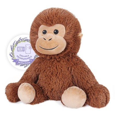 SuzziPals Heatable & Coolable Monkey Stuffed Animal, Microwavable Heating Pad...