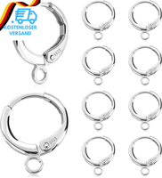 10 StüCk FranzöSische Ohrhaken Aus 925Er Sterlingsilber, Hypoallergene Ohrhaken