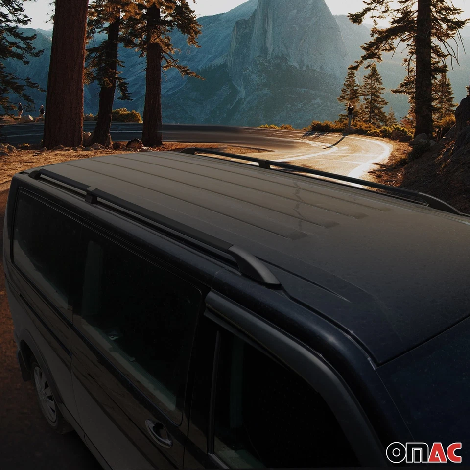 Dachreling für Mercedes Vito W639 W447 2003-2025 L2 Langer Alu Schwarz - Bild 2 von 4