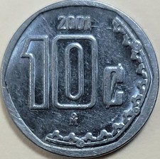 10 Centavos coin from Estados Unidos Mexicanos (Mexico) - 2001 - EF++