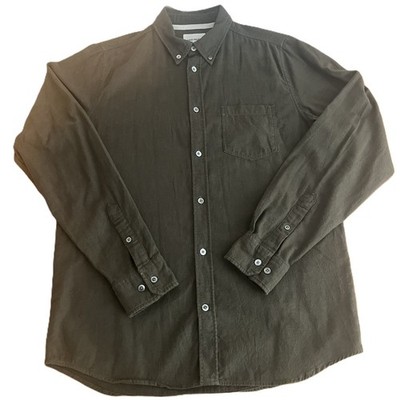 Norse Projects Shirt Mens Small Khaki Anton Brushed Flannel Button Down RRP £160