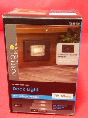 Portfolio 7-watt Oil Rubbed Bronze Low Voltage Halogen Deck Step Light 0688490