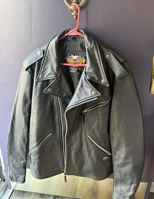 Harley Davidson XL Jacket. Body Genuine Leather. Lining 100% Nylon. Heavy.