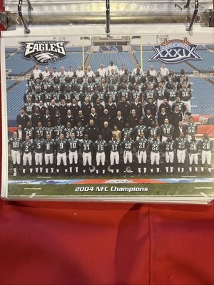 2005 Philadelphia Eagles Team Color Photo  8.5x11 04 NFC CHAMPIONS SB