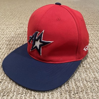 Boombah Midwest Astros Fitted Hat Red Blue Small Medium Cap