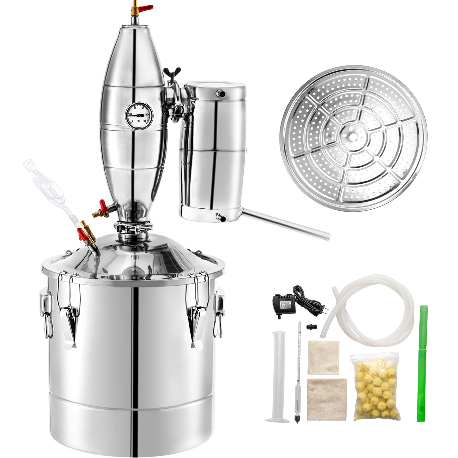 Uimoso Kessel Alkohol Destillieranlage 30L Wein Distille Schnapsbrennen