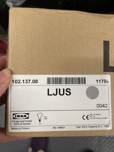 IKEA LJUS Ceiling Lamp 3 spot light adjustable. Fits Bulb size R50/E14 - Afbeelding 3 van 5
