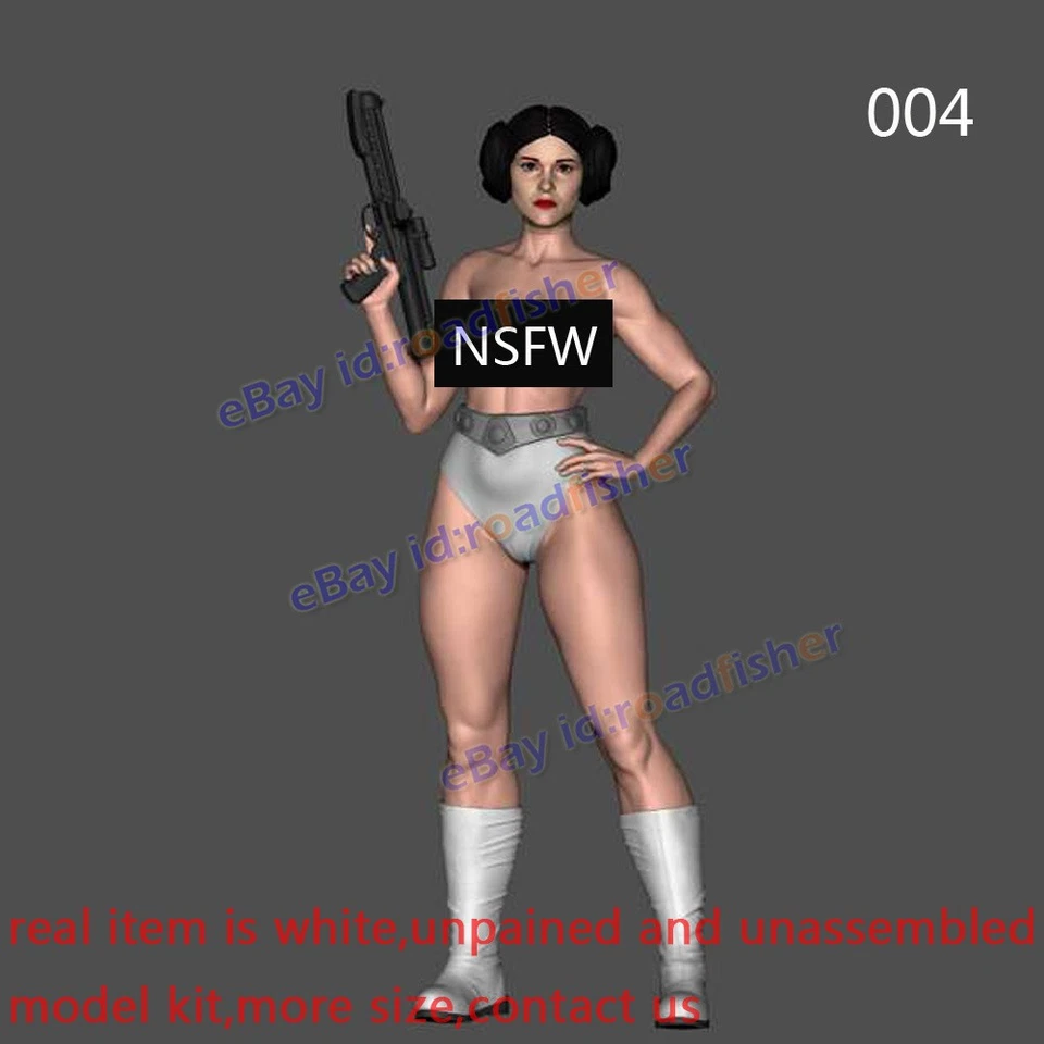 Princess Leia Woman 1/8 1/6 1/4 Model Kit Unpainted Unassembled 5 Ver. 3D Print - Image 3 of 4