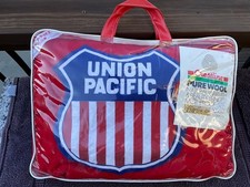 Union Pacific Wool Blanket, 50"x60", new Crestline 1970s Advertisement