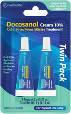 Docosanol Cream 10% (2 Pack) - Cold Sore Treatment for Lips - Fever Blister & C