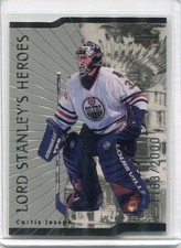1998-99 Upper Deck  CURTIS JOSEPH  Lord Stanley's Heroes Die Cut OILERS #d/2000