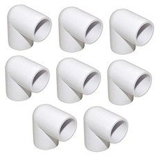 1/2" 90 Degree PVC Elbow Fitting, Furniture Grade 2 1/2 White 2 way 90Degree