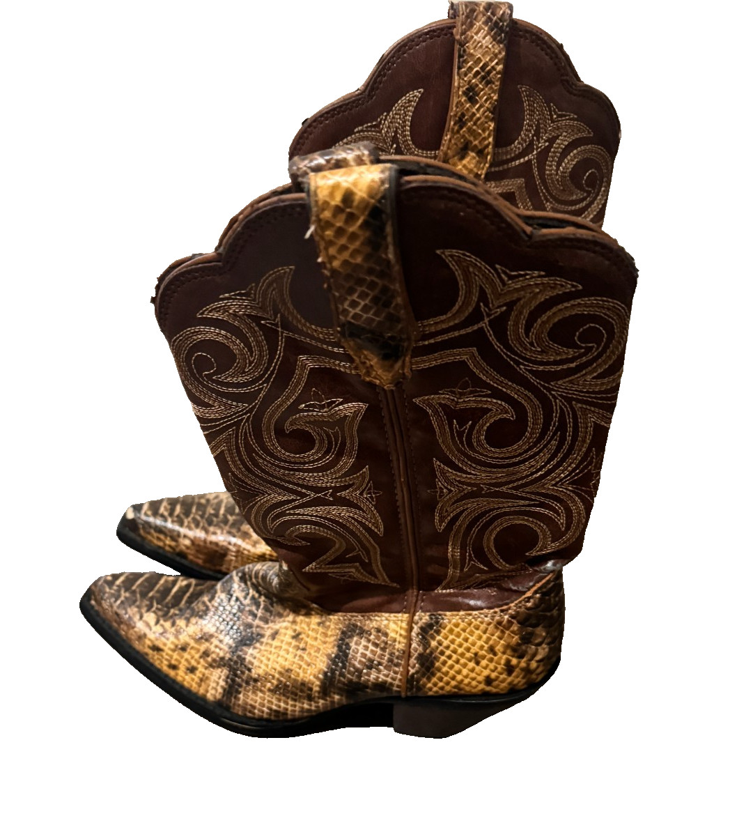 Durango Western Cowboy Boots  python snake Size 8… - image 2