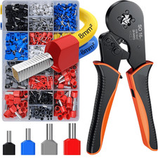 Crimping Plier Tool Kit Set, 0.08-16mm With 1200 Terminals Non-Slip Handle