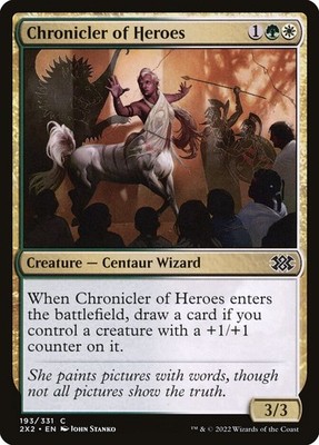 Chronicler of Heroes Foil (193) Double Masters 2022 MTG Magic