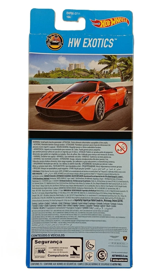 Paquete de 5 retro Hot Wheels HW Exotics de 2017 nuevo en paquete DVF95-D711 Foto 3 de 4