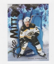 2025-26 FLAIR HOCKEY HOT MITTS ELIAS LINDHOLM BOSTON BRUINS #HM-2