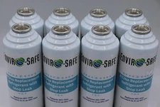 Enviro-Safe Auto R134a Replacement Refrigerant with Stop Leak, 8 cans