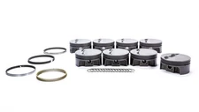 MAHLE PISTONS 930200725 - SBC PowerPak Flat Top Piston Set 4.125 Bore -5.0cc