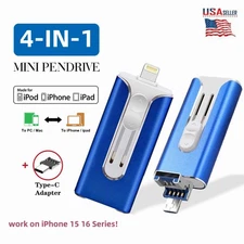 128GB 256GB USB 3.0 Flash Drive Memory Stick Backup Drive Photo Stick For iPhone