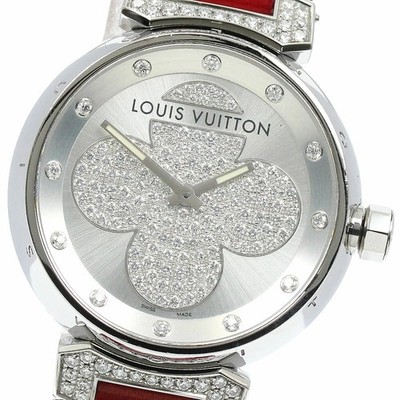 Louis Vuitton Tambour Forever Diamond Quartz Uhr AB Gebraucht aus Japan