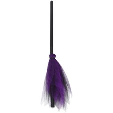 Witch Broom for Halloween Wicked Decoration Flying Broomstick Costume