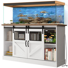 55-75 Gallon Fish Tank Stand With Power Outlet Heavy Duty Large Aquarium Stand