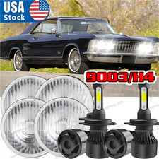 For Buick Riviera 1963-1974 4pcs 5 34 5.75 Inch Led Headlight Hilo Beam Drl For Buick Riviera 1963-1974 4pcs 5 34 5.75 Inch Led Headlight Hilo Beam Drl
