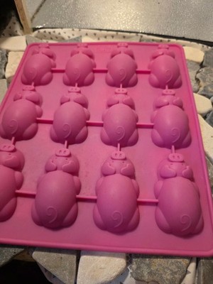 This is a pink Mobi 12 Little Pigs in a Blanket Silicone Baking Mold.