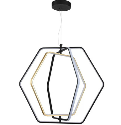 Empire Lighting Geometric 3-Light LED Pendant Light || Brand New