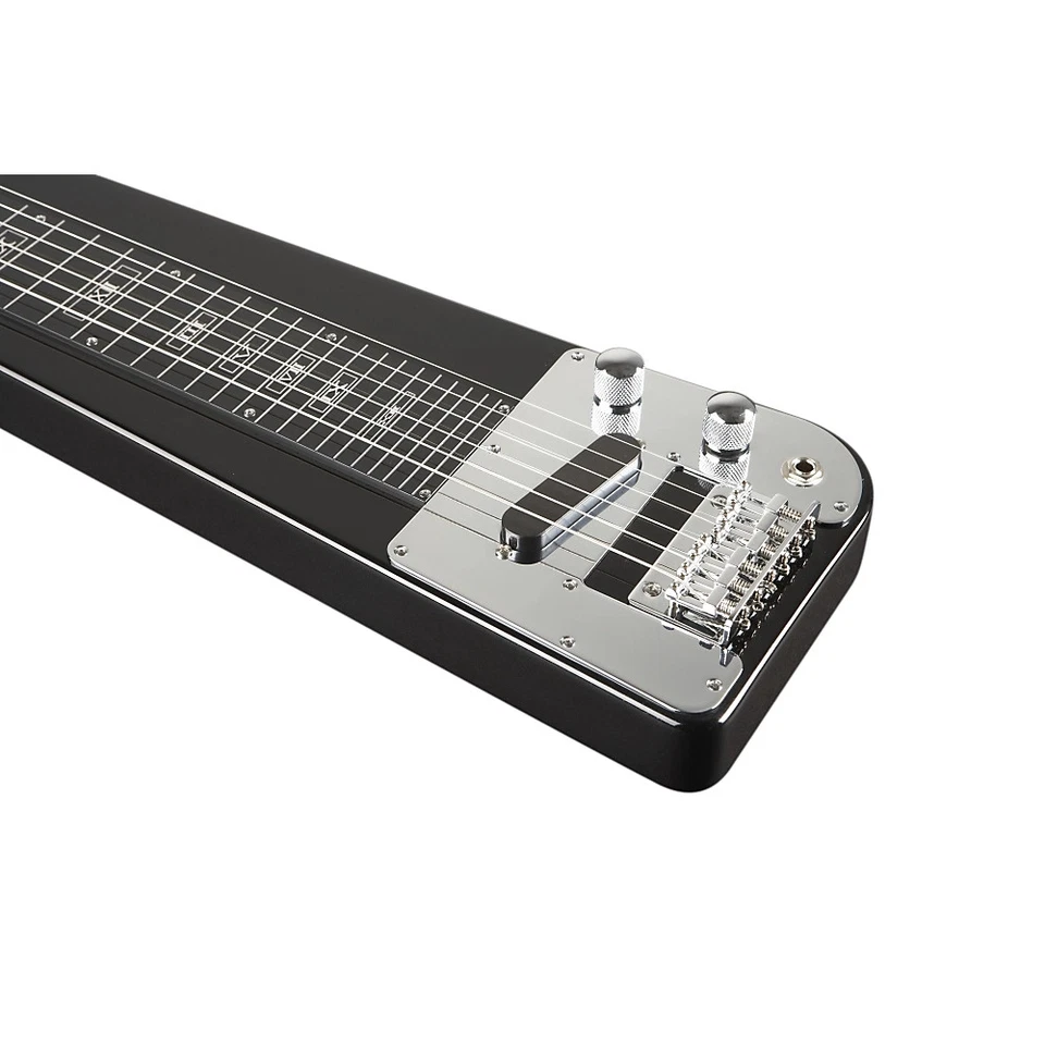 Guitarra Rogue RLS-1 Lap Steel con soporte y estuche negro metálico Foto 3 de 4