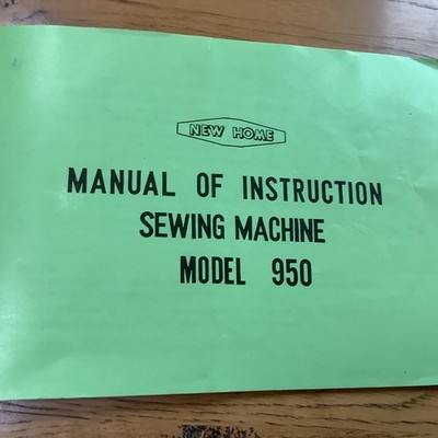 Original Original NEW HOME Model 950 Nähmaschine Bedienungsanleitung nur Buch
