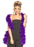 Federboa 80G Violett KostüM ZubehöR Karneval Fasching - FarbenpräChtiger