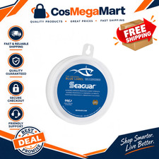 100 Fluorocarbon Fishing Leader Line for Saltwater, Clear, Multiple Sizes Avail