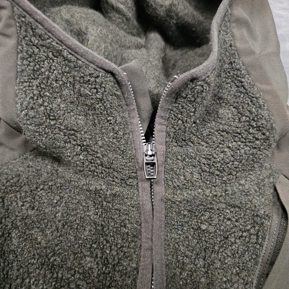 Chaqueta deportiva Lululemon para hombre XS verde mezcla de lana polar con capucha cremallera completa Foto 3 de 4