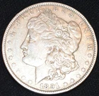 1891 Morgan Silver Dollar 90% Silver Ungraded Coin XF~AU  US MINT Philadelphia