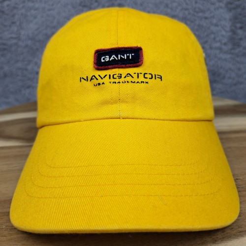 Gant Hat Cap Strap Back Yellow Logo Embroidered Navigator Logo Casual Cotton