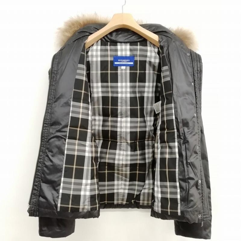Burberry Bluelabel☆ダウンジャケット☆USED Burberry Blue Label Nova Check Down Jacket with Fur | eBay