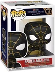 Funko POP! Marvel SPIDER-MAN BLACK & GOLD SUIT #911 Movies +Protector Near Mint